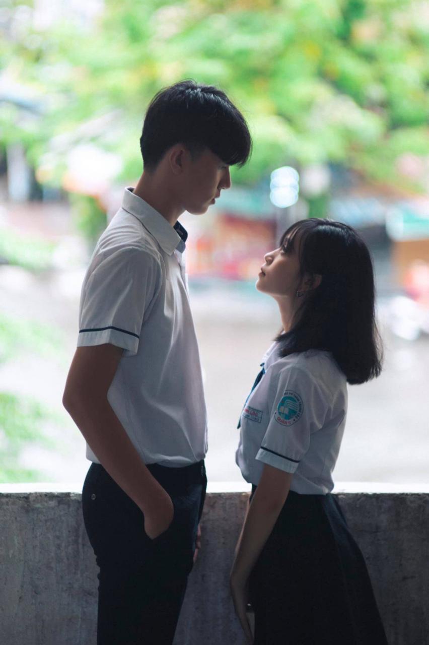 Bộ ảnh "tình bể bình" của cặp đôi học sinh khiến cộng đồng mạng trầm trồ:  Trai xinh - gái đẹp và tình yêu sét đánh như phim Hàn Quốc