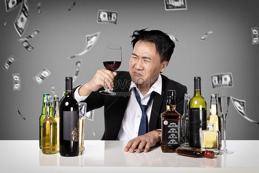 Hình Nền Người đàn ông Uống Rượu Tải Về Miễn Phí, Hình ảnh kinh doanh, thất  bại, phiền não Sáng Tạo Từ Lovepik